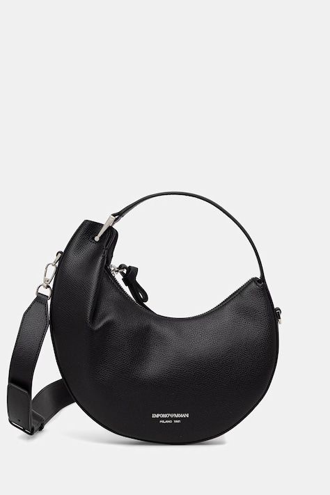 Emporio Armani torebka hobo damska skórzana czarna EW005671 AF29459