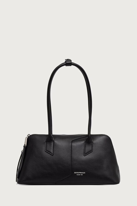 Emporio Armani Torebka damska z imitacji skóry czarna EW005676 AF29741