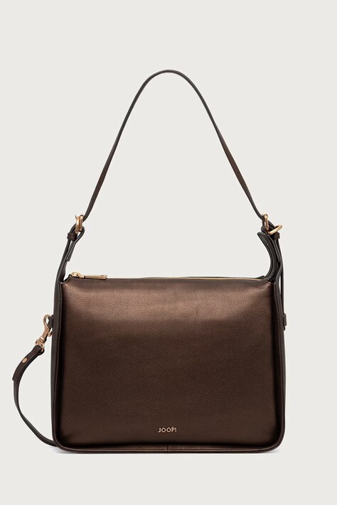 Joop! Torebka crossbody damska skórzana Lipari Metallo Liah brązowa 4140008576