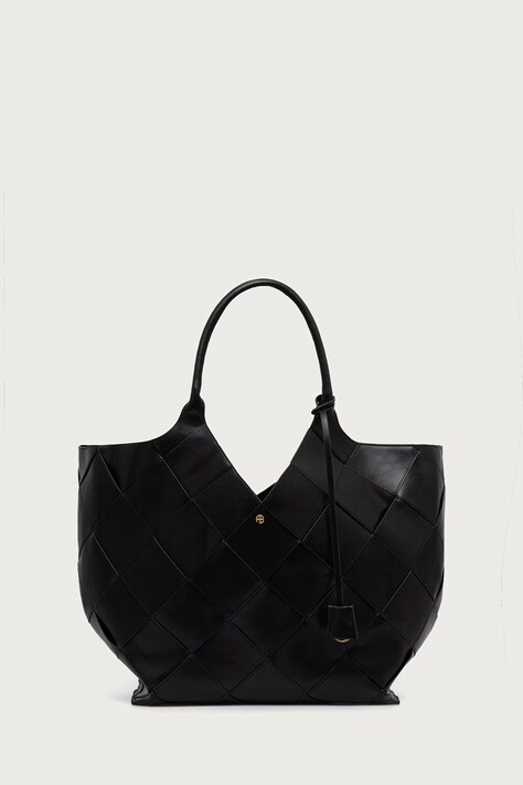 Anine Bing Lili torebka shopper damska skórzana czarna A-13-12553