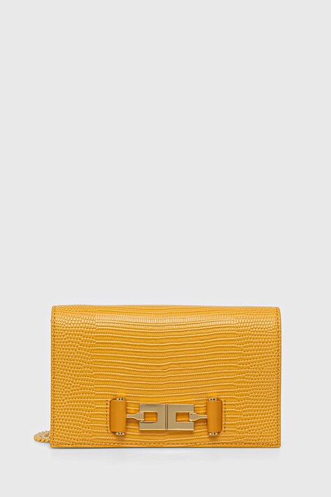 Elisabetta Franchi Torebka crossbody damska żółta BS08A66E2