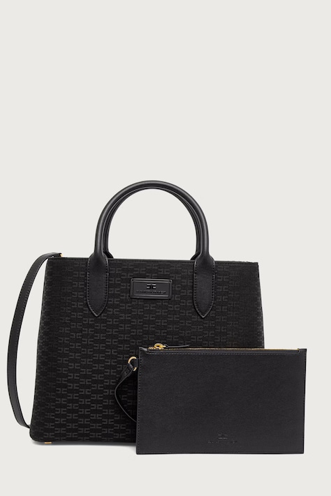 Elisabetta Franchi Torebka tote damska czarna BS01A66E2