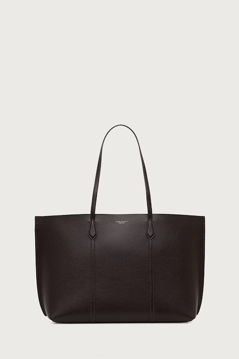 Tory Burch Torebka shopper damska skórzana Perry brązowa 169476