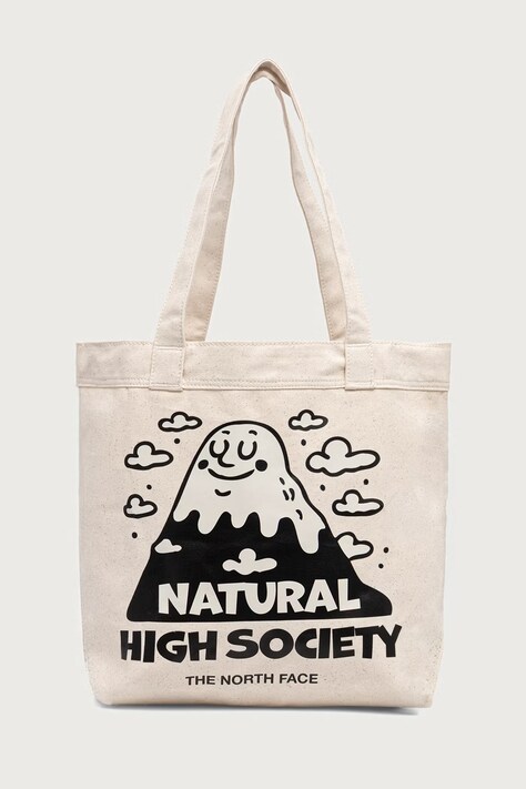 The North Face Shopper torba za žene od pamuka Cotton Tote 17L bež NF0A3VWQ12P1