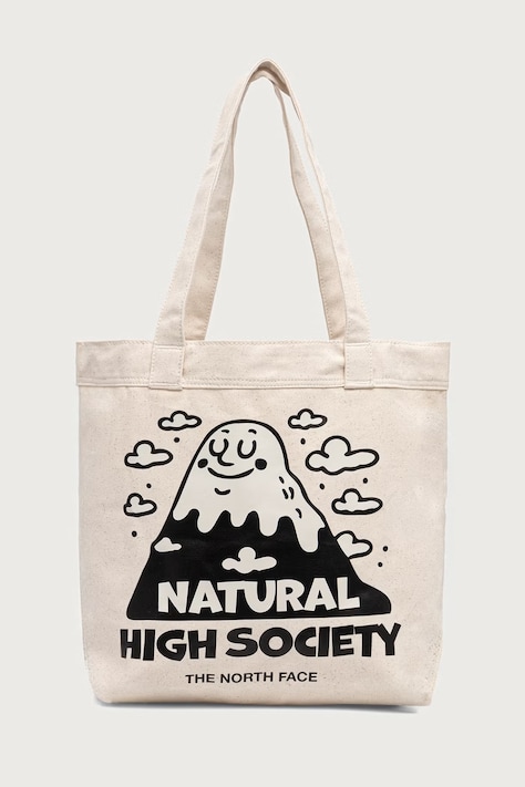 The North Face Shopper torba za žene od pamuka Cotton Tote 17L bež NF0A3VWQ12P1