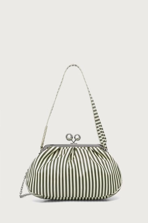 Weekend Max Mara Torebka crossbody damska skórzana WKAMEDIUM zielona 2625516164600
