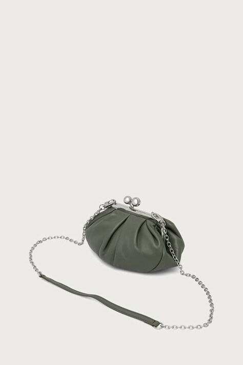 Weekend Max Mara Torebka damska skórzana PRATI zielona 2625516114600