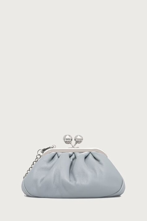 Weekend Max Mara Torebka crossbody damska skórzana WKANEMBI niebieska 2625516104600