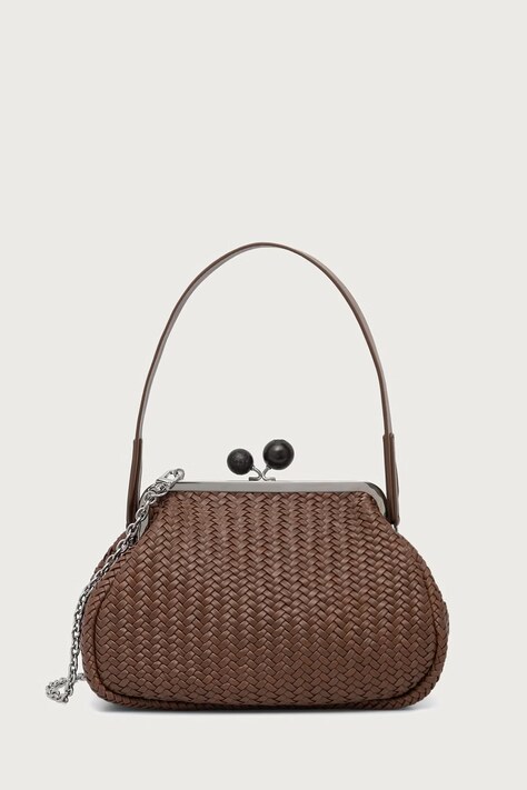 Weekend Max Mara Torebka damska skórzana WKAERE brązowa 2625516074600