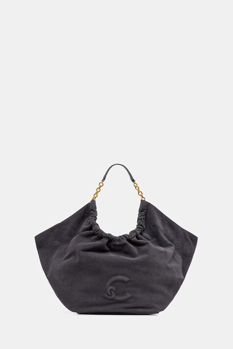 Coccinelle torebka shopper damska zamszowa szara E1 V5G 11 01 01