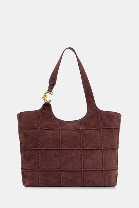 Coccinelle torebka shopper damska zamszowa bordowa E1 V3B 11 01 01