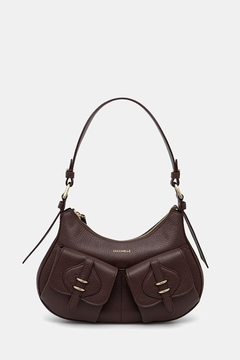 Coccinelle torebka hobo damska skórzana bordowa E1 VGK 12 02 01