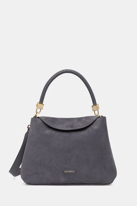 Coccinelle torebka crossbody damska zamszowa szara E1 VCL 18 01 01
