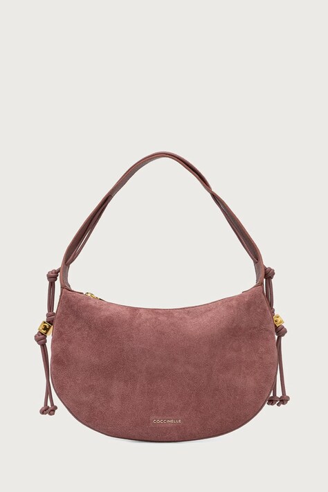 Coccinelle Torebka hobo damska zamszowa różowa E1 VCB 13 03 01