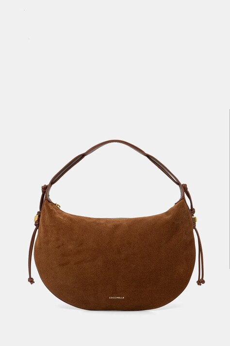 Coccinelle torebka hobo damska zamszowa brązowa E1 VCB 13 02 01