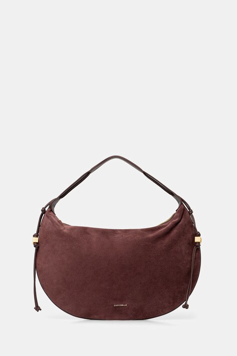 Coccinelle torebka hobo damska zamszowa bordowa E1 VCB 13 01 01