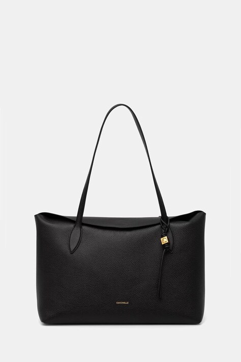 Coccinelle torebka shopper damska skórzana czarna E1 VCA 11 02 01