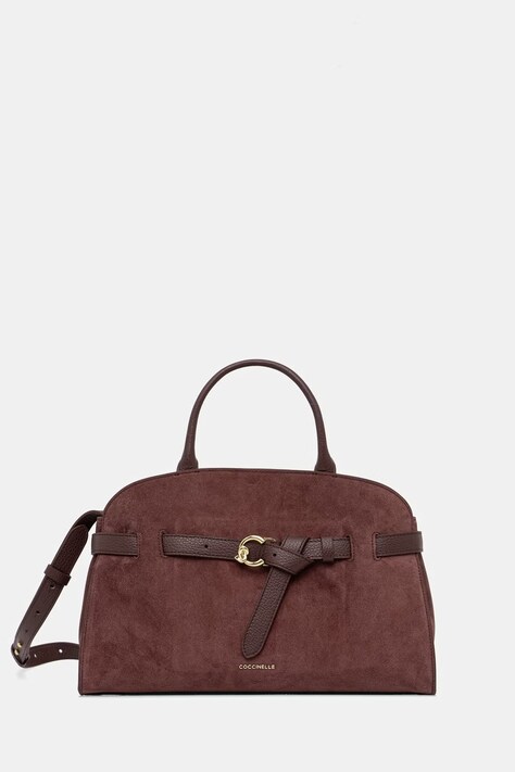 Coccinelle torebka shopper damska zamszowa fioletowa E1 TLB 18 04 01