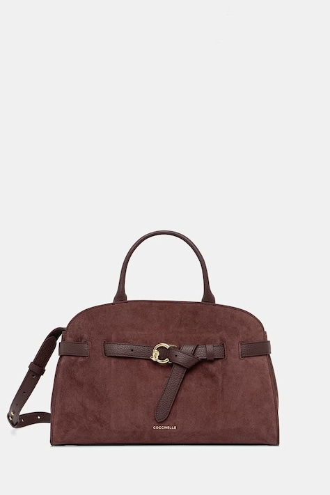 Coccinelle torebka shopper damska zamszowa fioletowa E1 TLB 18 04 01