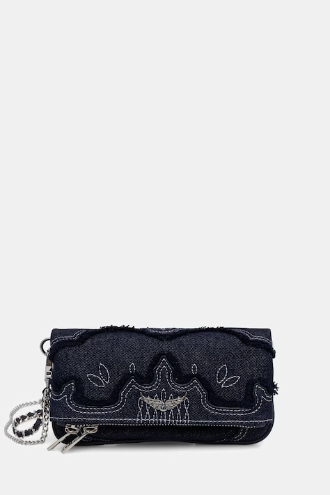 Zadig&Voltaire torebka crossbody damska jeansowa granatowa LWBA04440
