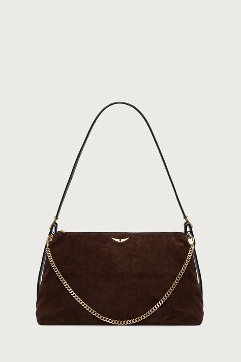 Zadig&Voltaire Crossbody kabelka dámska semišová JIM hnedá LWBA04563