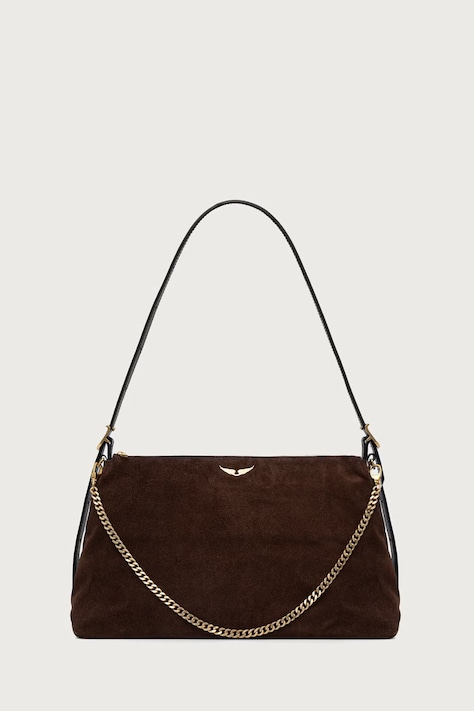 Zadig&Voltaire Crossbody kabelka dámska semišová JIM hnedá LWBA04563