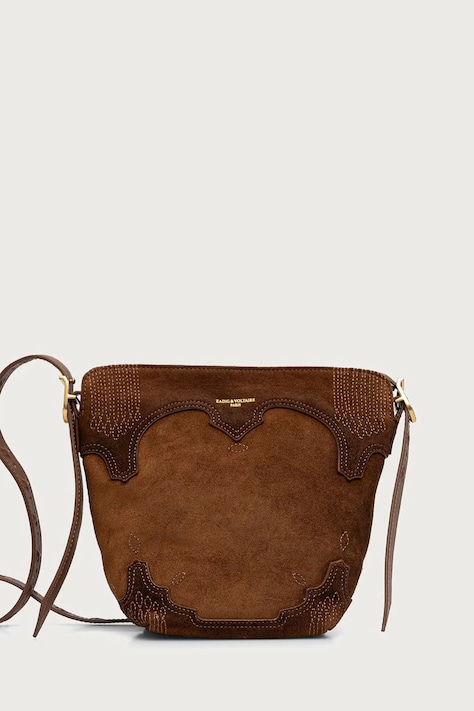 Zadig&Voltaire Tote torba ženska semišasta BABY rjava LWBA04497