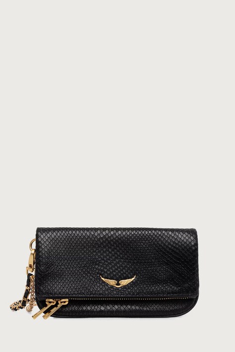 Zadig&Voltaire Crossbody kabelka dámska kožená čierna LWBA04429