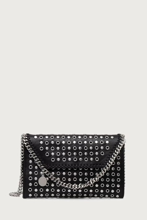 Stella McCartney FALABELLA torebka damska z imitacji skóry czarna 581238.WP0739
