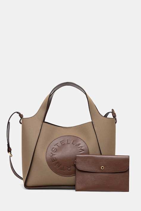 Stella McCartney LOGO CROSSBODY torebka damska zielona 513860.WP0746