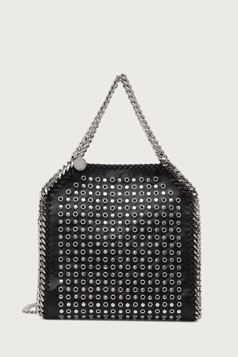 Stella McCartney FALABELLA MINI torebka damska z imitacji skóry czarna 371223.WP0739