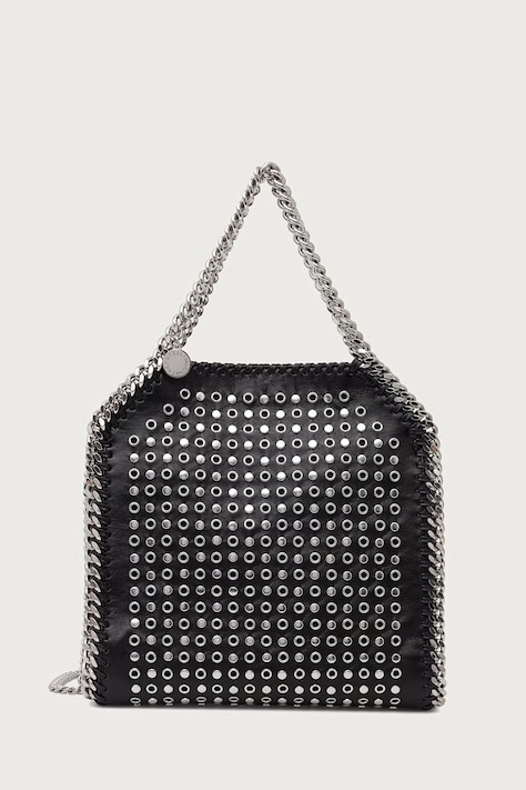 Stella McCartney FALABELLA MINI torebka damska z imitacji skóry czarna 371223.WP0739