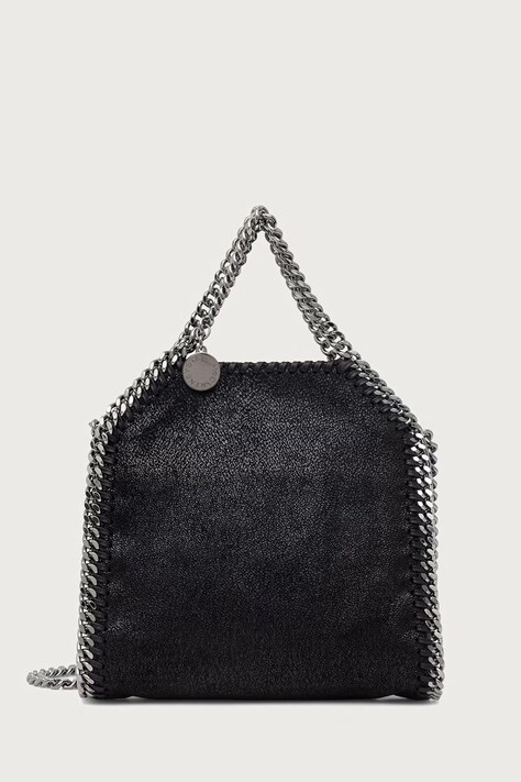 Stella McCartney TINY BAG torebka crossbody damska z imitacji skóry czarna 391698.W9132