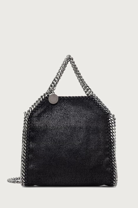 Stella McCartney TINY BAG torebka crossbody damska z imitacji skóry czarna 391698.W9132