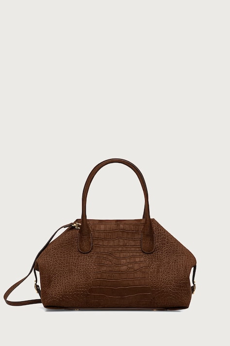 Themoire Torebka crossbody damska zamszowa TALIA brązowa 262WTMTTM.OSCR