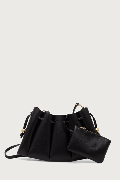 Themoire Torebka crossbody damska skórzana CALIPSO czarna 262WTMCC0.OOVF