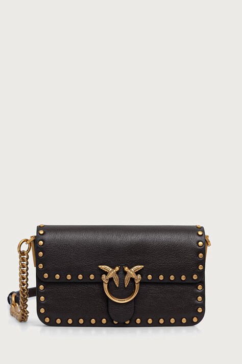 Pinko torebka crossbody damska skórzana brązowa 107345 A2JG