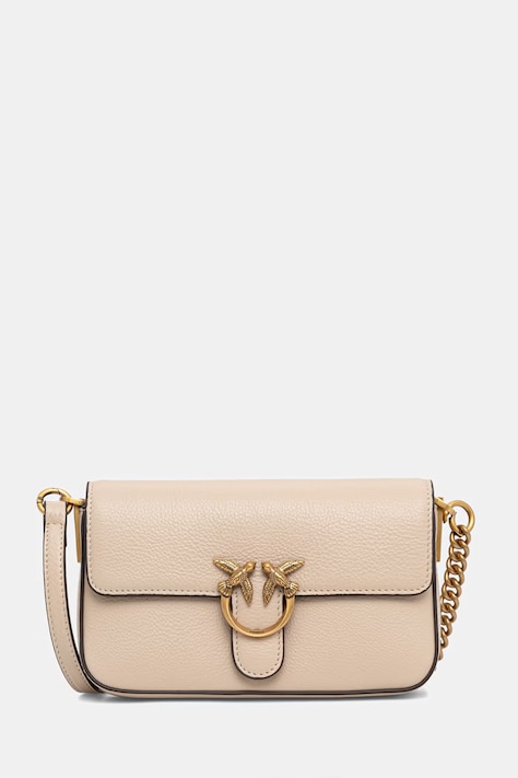 Pinko crossbody kabelka dámská kožená béžová 107344 A2JG