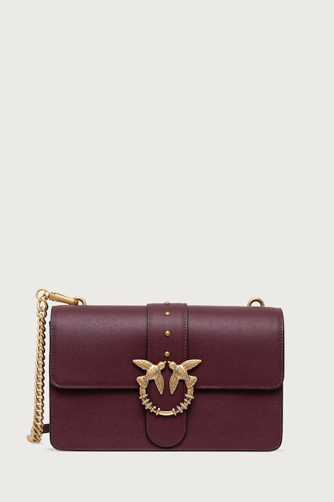 Pinko crossbody kabelka dámská kožená burgundská 107070 A0F1