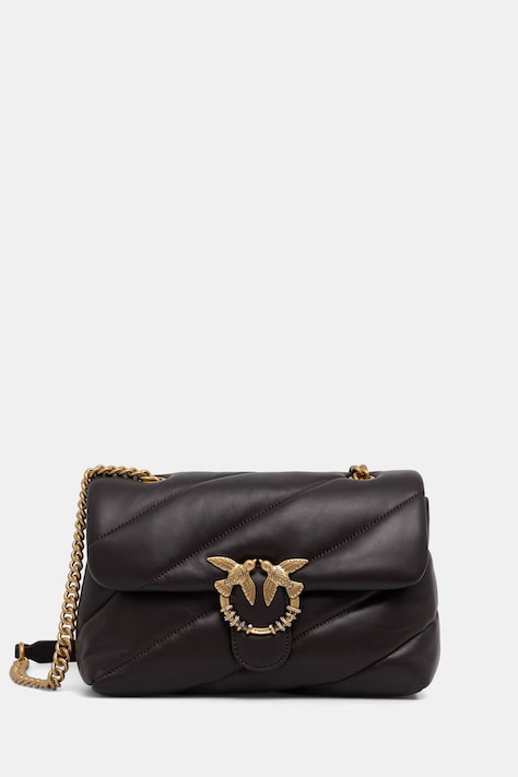 Pinko torebka crossbody damska z imitacji skóry brązowa 107057 A0F2