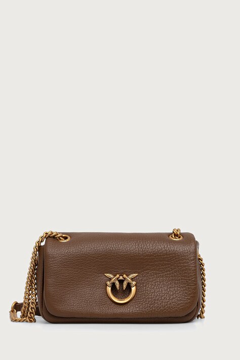 Pinko torebka crossbody damska skórzana bordowa 107038 A3CX