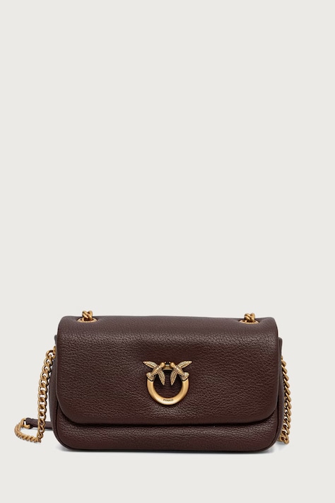 Pinko torebka crossbody damska skórzana brązowa 107038 A3CX