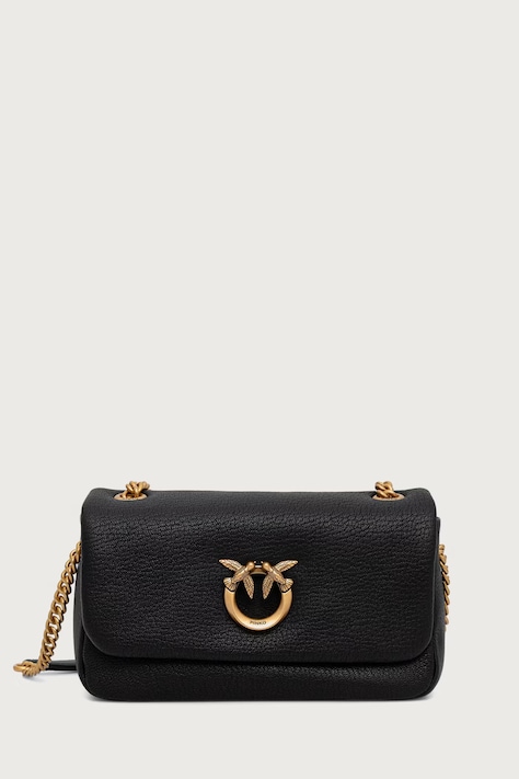 Pinko crossbody torbica ženska usnjena črna 107038 A3CX