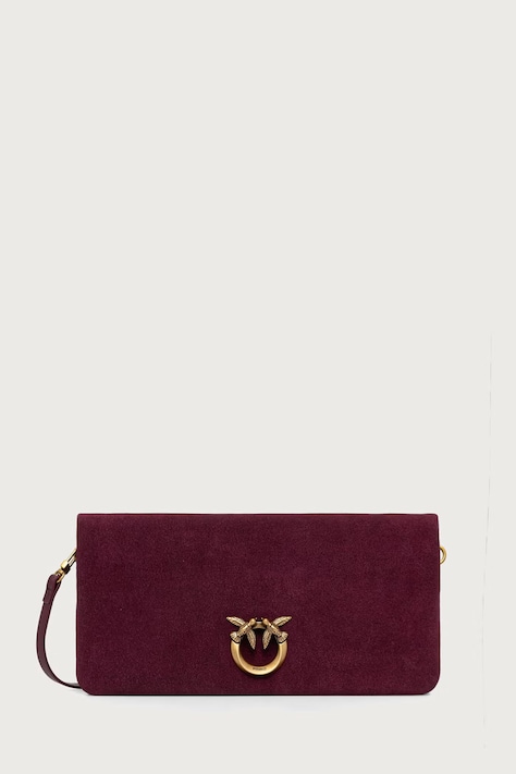 Pinko Borsa a tracollo da donna in camoscio granata 106022 A0F6