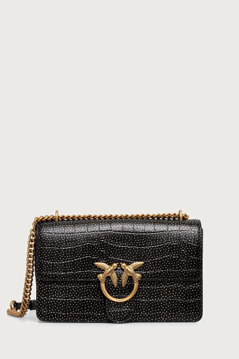 Pinko crossbody torba za žene kožna crna 104549 A3EP