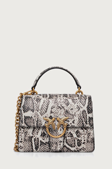 Pinko borsa a tracollo da donna in similpelle grigia 100071 A3E5