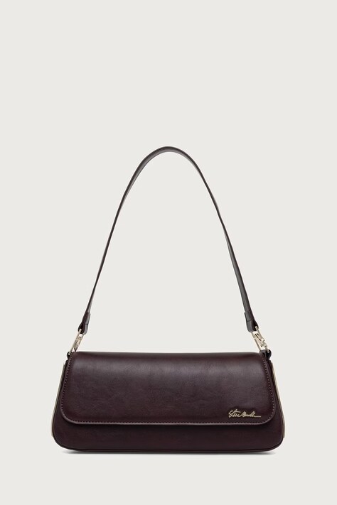 Steve Madden Kabelka typu baguette dámska z imitácie kože Baster burgundská SM13002684