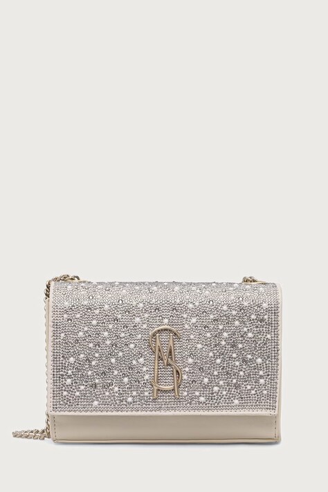 Steve Madden torebka crossbody damska Bramonem beżowa SM13002295