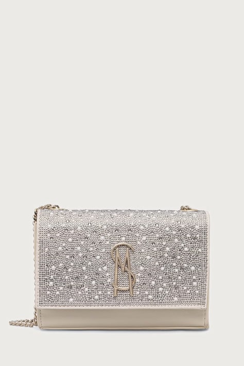 Steve Madden torebka crossbody damska Bramonem beżowa SM13002295