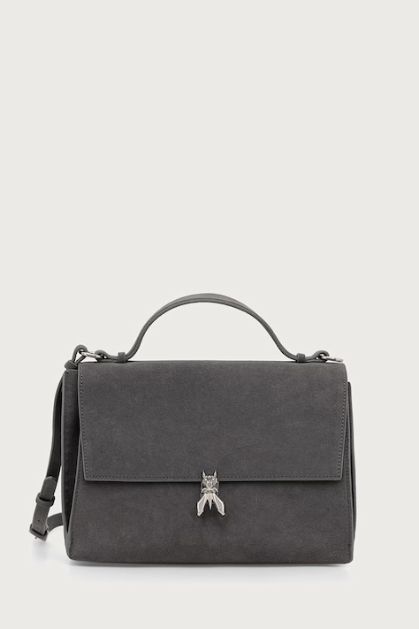 Patrizia Pepe torebka crossbody damska zamszowa szara 8B0173.L152